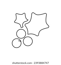 berries icon on a white background, vector illustration