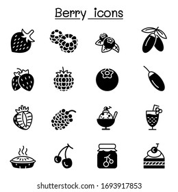 Berries icon set vector illustration graphic design