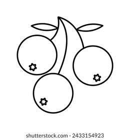 icono de bayas ilustración vectorial eps