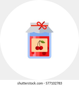 Berries Jam in Jar Icon