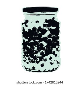 Berries in a jar Preservation