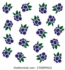 Berries seamless pattern. Berry texture. blueberry pattern art