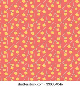Berries seamless pattern vector background