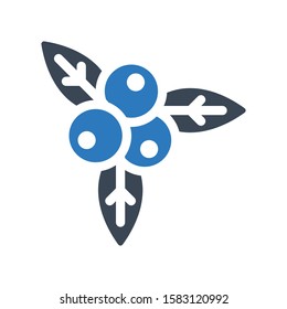 berries vector glyph color icon 
