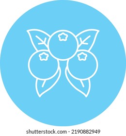 Icono vectorial de bayas. Se puede usar para imprimir, móviles y aplicaciones web.