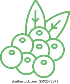 Berries vector icon. Can be used for printing, mobile and web applications.
