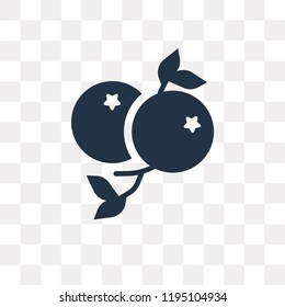 berries vector icon isolated on transparent background, berries transparency concept can be used web and mobile