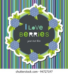Berries  vector illustration.