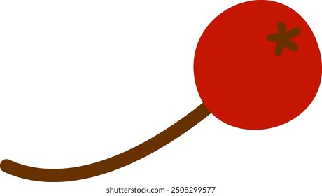 Berry Autumn Icon Vector Illustration