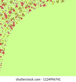 Berry background with strawberries and blueberries. Berry confetti.
