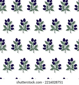 berry blackberry bushes cute hand drawn seasonal autumn harvest vegan vector seamless pattern