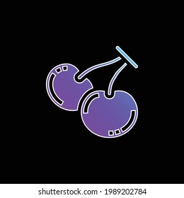 Berry blue gradient vector icon