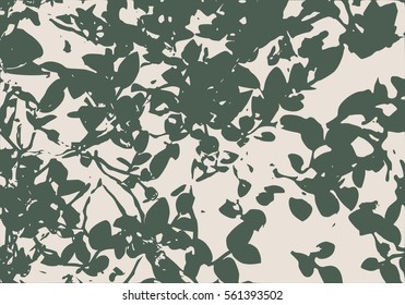 Berry bushes in forest. Summer season. Green plants. Vector illustration