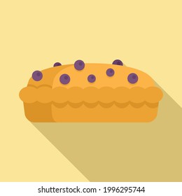Berry-Kuchen-Ikone. Flache Illustration von Berry Cake Vektorsymbol für Webdesign