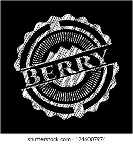 Berry chalkboard emblem