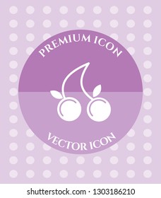 Berry or Cherry Icon for Web, Applications, Software & Graphic Designs.