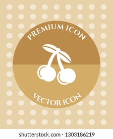 Berry or Cherry Icon for Web, Applications, Software & Graphic Designs.