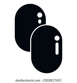 Berry cough drops icon simple vector. Remedy sore. Throat candy