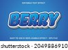 blue berry font