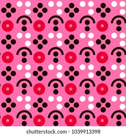 Berry farm symmetry seamless pattern. Suitable for screen, print and other media.