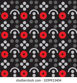 Berry farm symmetry seamless pattern. Suitable for screen, print and other media.