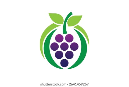 Berry Fruit Icon Vector Logo Template Illustration Design icon