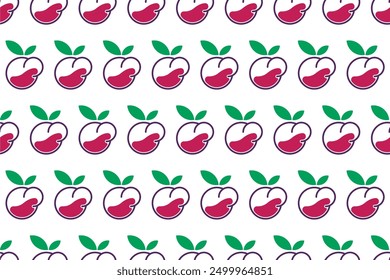 Berry fruit seamless pattern background can used as a wrapping paper. Seamless pattern with berrys