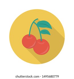 berry glyph flat vector icon