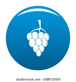 Berry grape icon. Simple illustration of berry grape vector icon for any design blue