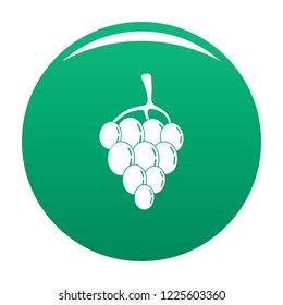 Berry grape icon. Simple illustration of berry grape vector icon for any design green