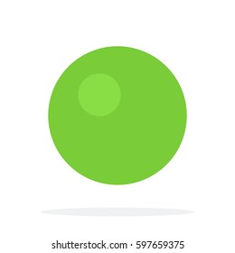 Berry of a green grapes vector flat material design isolated on white