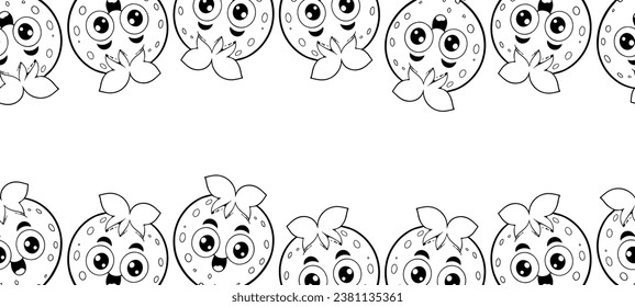 Dibujo a mano de cerezo para niños. Ilustraciones aisladas de vectores para el diseño infantil.