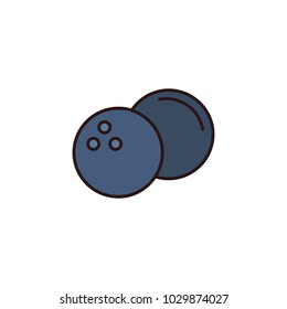 Berry icon in cartoon style. Vector illustration with berry isolated on white background. cartoon fruit object for web