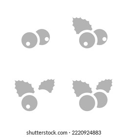 berry icon on a white background, vector illustration