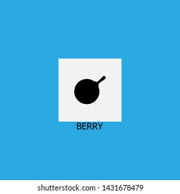 berry icon sign signifier vector