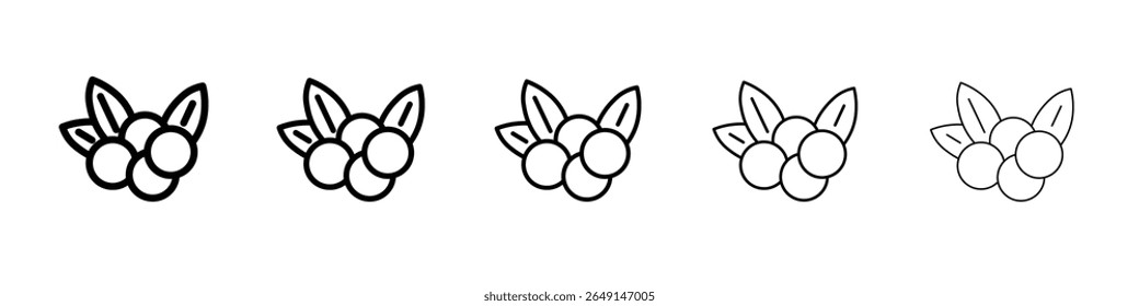 berry icon simple vector outline logo