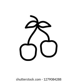 Berry Icon Vector Illustration in Line Style for Any Purpose