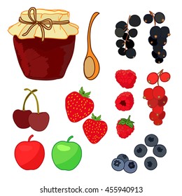 Berry jam.