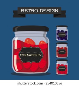 berry jam set of pictures