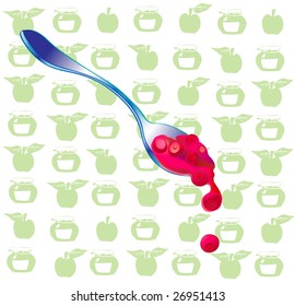 berry jam spoon
