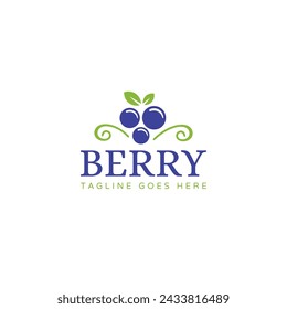 Berry logo or combination mark design