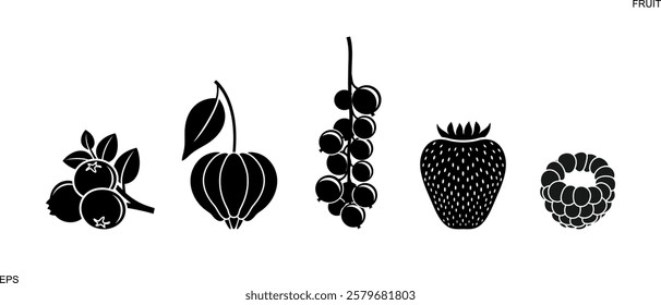 Berry logo. Isolated berry on white background