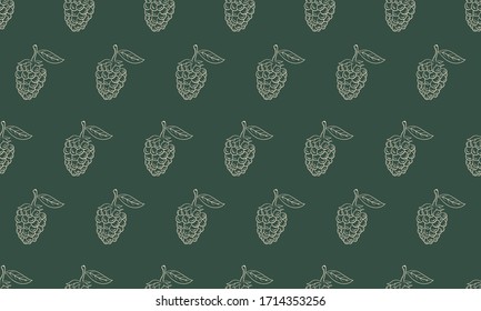 Berry seamless pattern background design vector