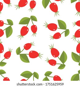 Berry Seamless Pattern. Swatch Included.