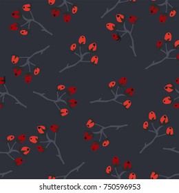 Berry Seamless Pattern. Vector Illustration