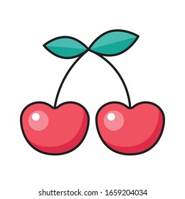 berry vector flat color icon 