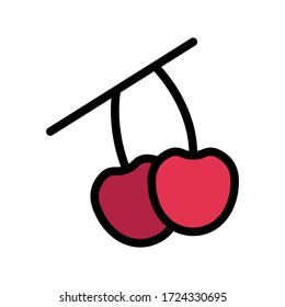 icono de color plano vector berry 