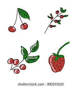 Berry, vector illustration