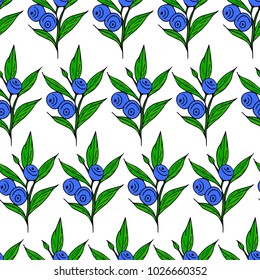 Berry vector illustration. Doodle style. Design, print, logo, decor, textile, paper