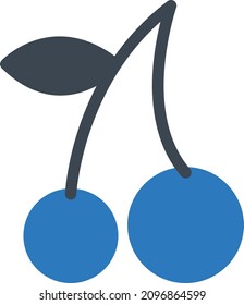 berry vector illustration isolated on a transparent background. glyph vector icons for concept or web graphics.